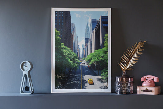 New York City skyscrapers poster