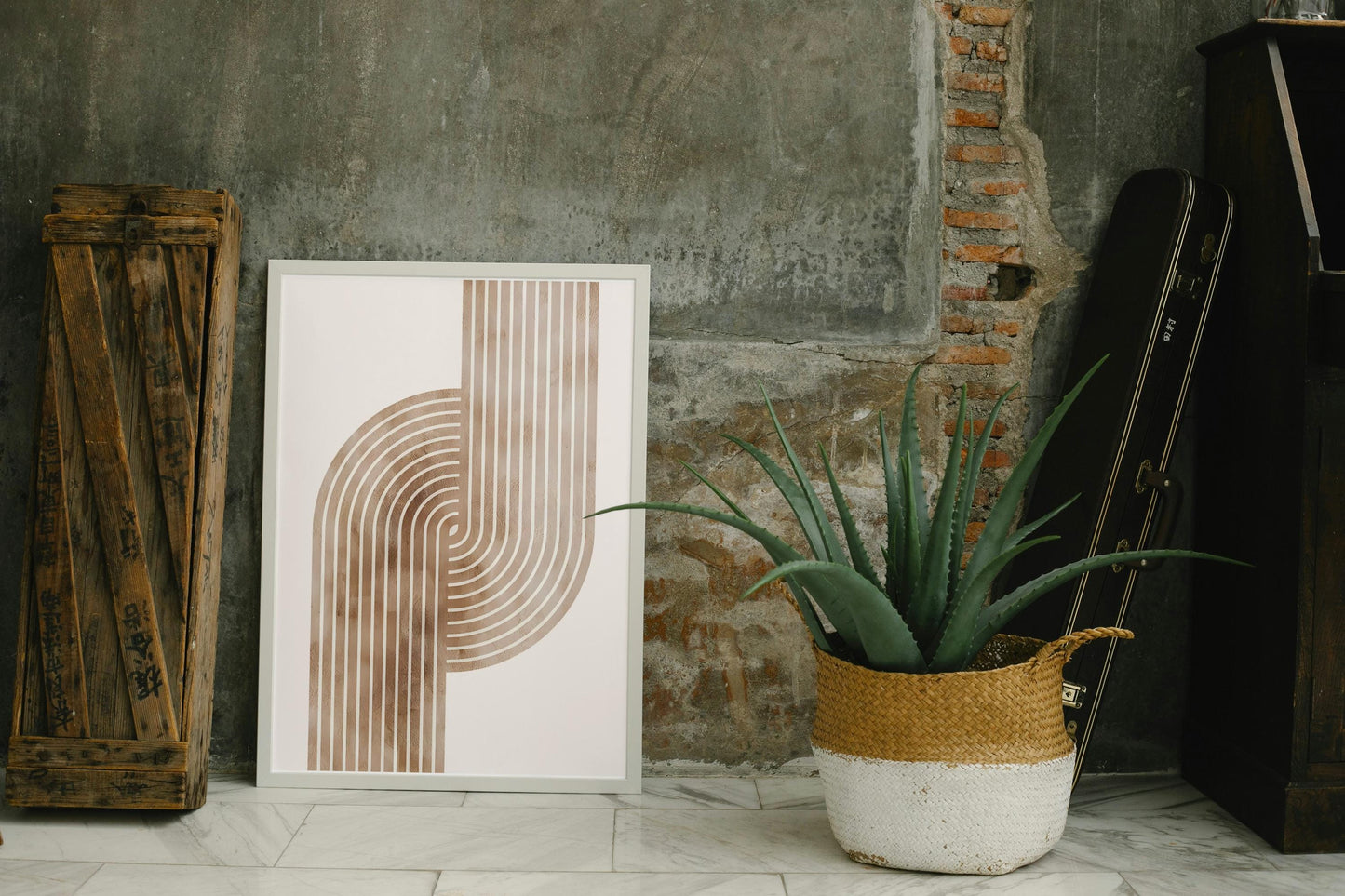 Boho Geometric Wall Art, Living room poster, Minimalist Art,  Neutral Wall Decor, Home decor, Birthday gift, Neutral print