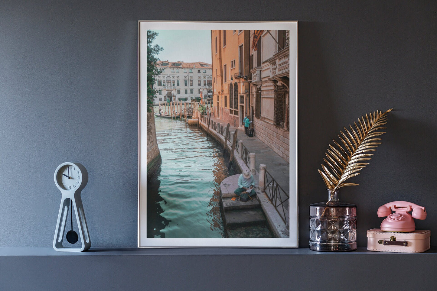 Venice print, Venetian canal gondola image, Italy print, City print, Travel print, Italy photograph, Travel poster, Wall art, Home decor