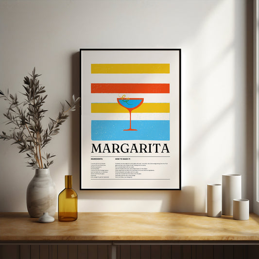 Margarita cocktail print