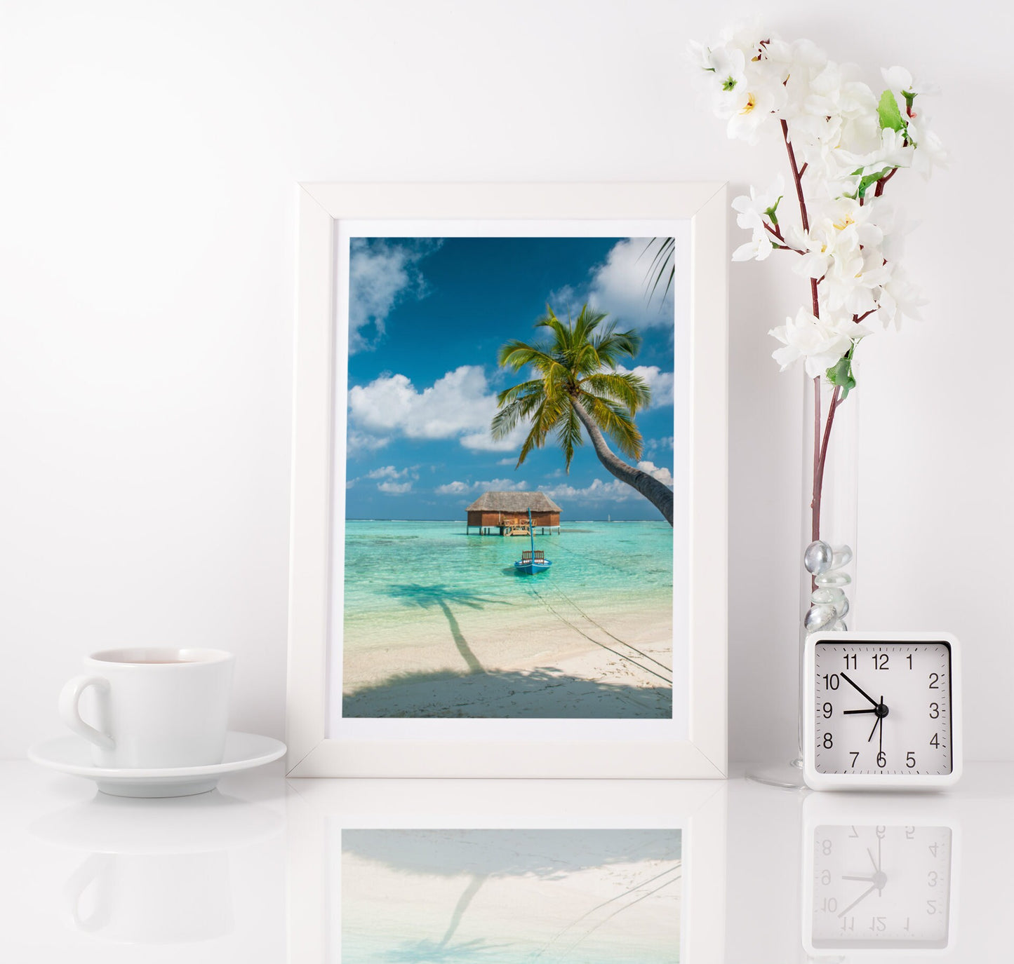 Set of 3 Maldives prints, Malé Water Villa prints, Holiday memories prints, Travel photograph, Beach posters, Island beach Bathroom wall art