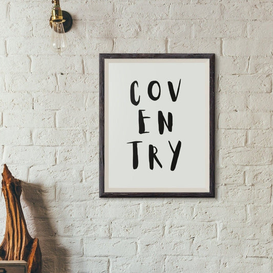 Custom city text poster - Any location name