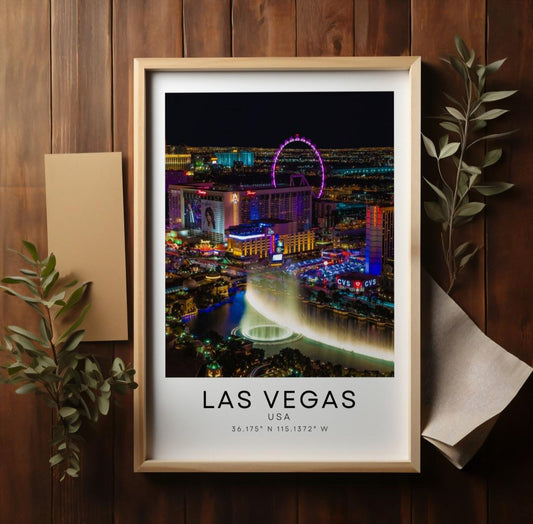 Las Vegas city print