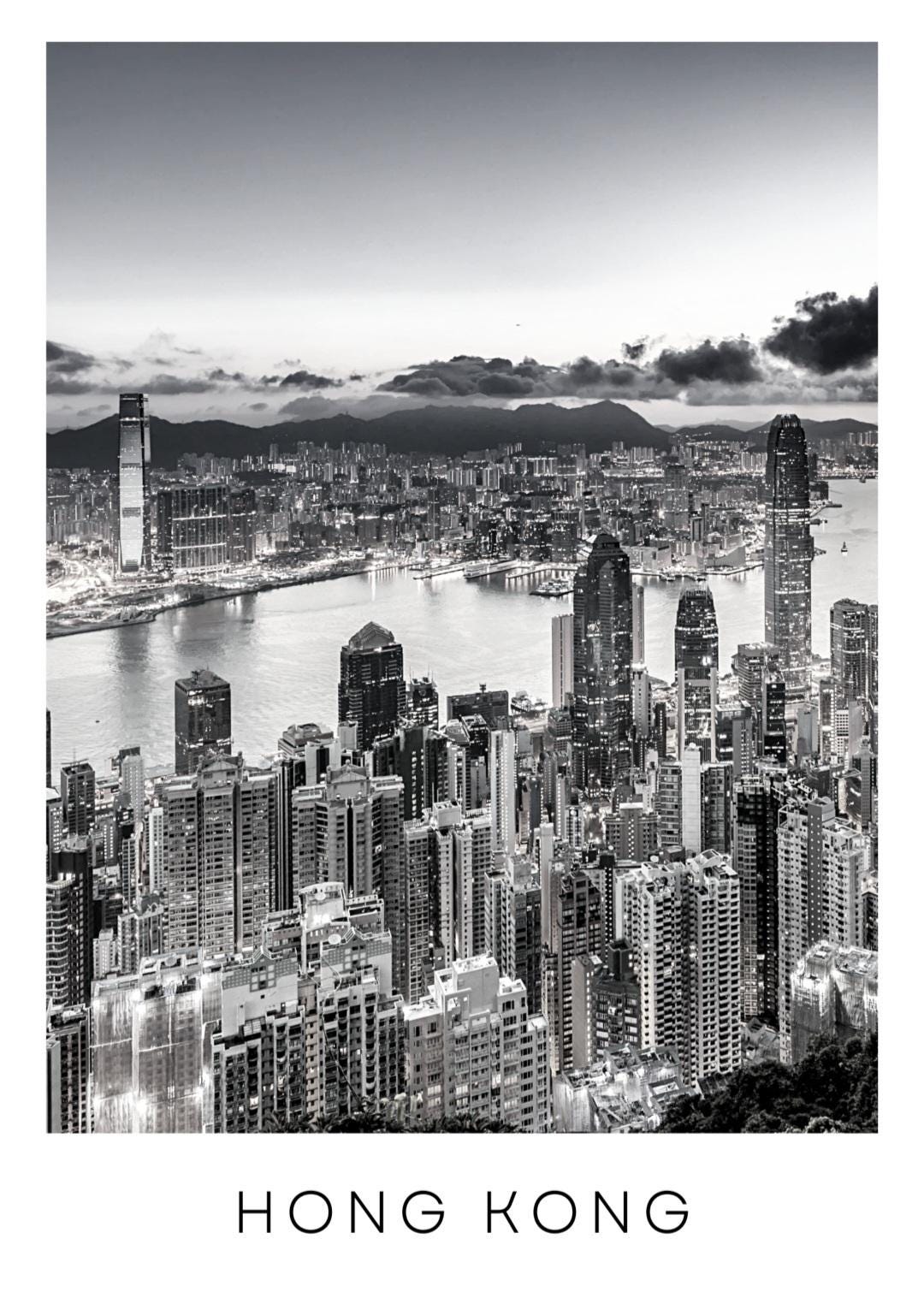 Hong Kong city print