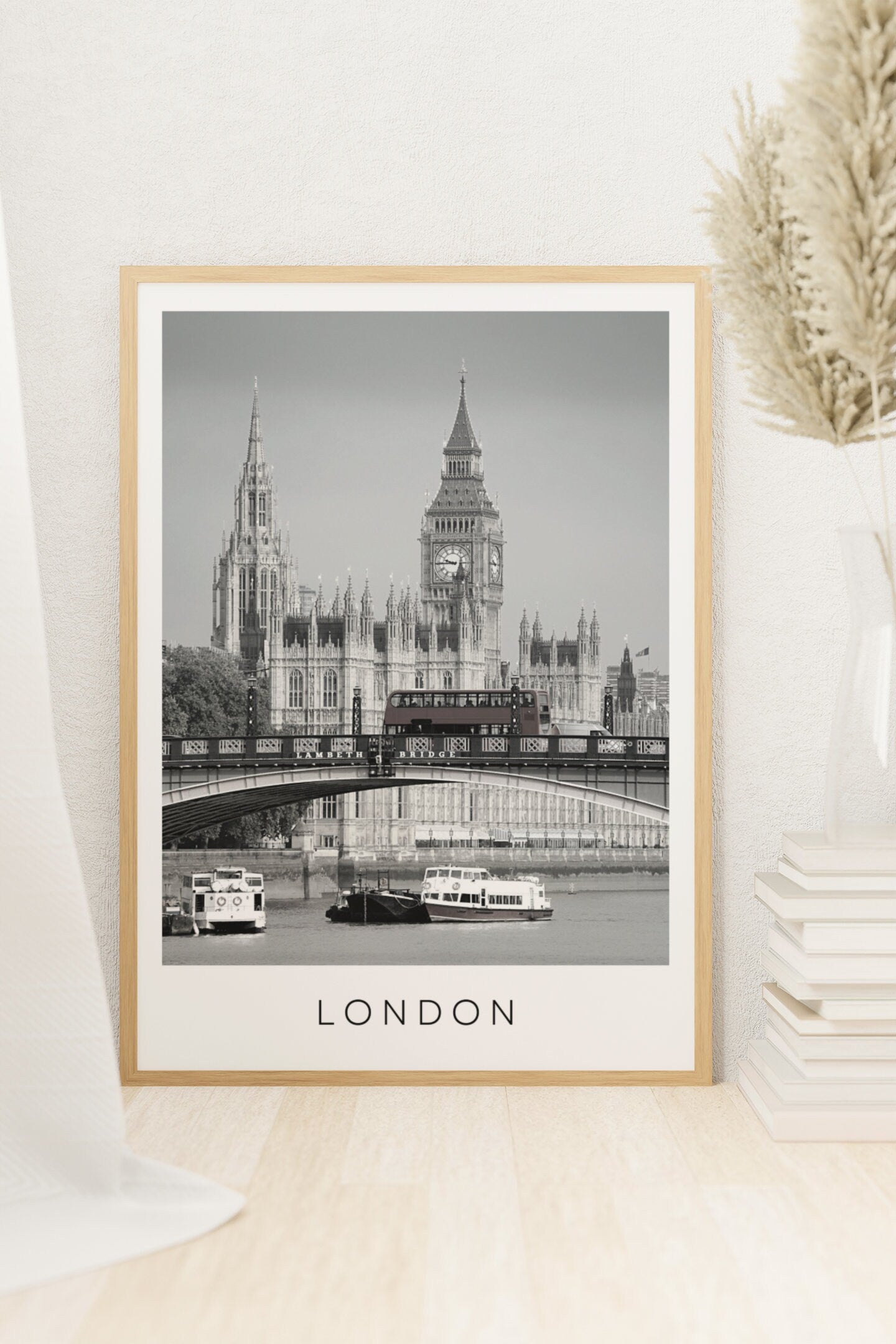 London city print. Westminster poster.