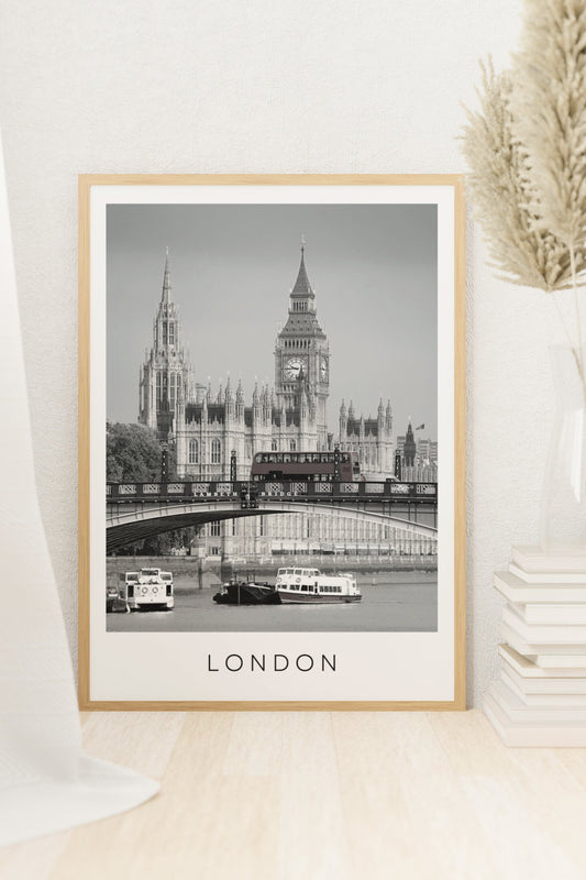 London city print. Westminster poster.