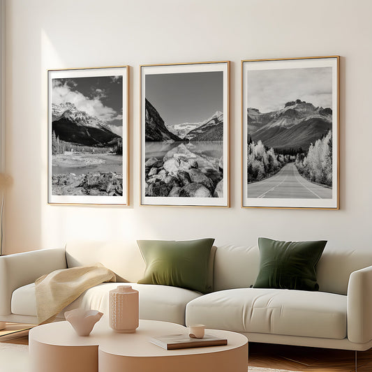 Set of 3 Canada landscape prints