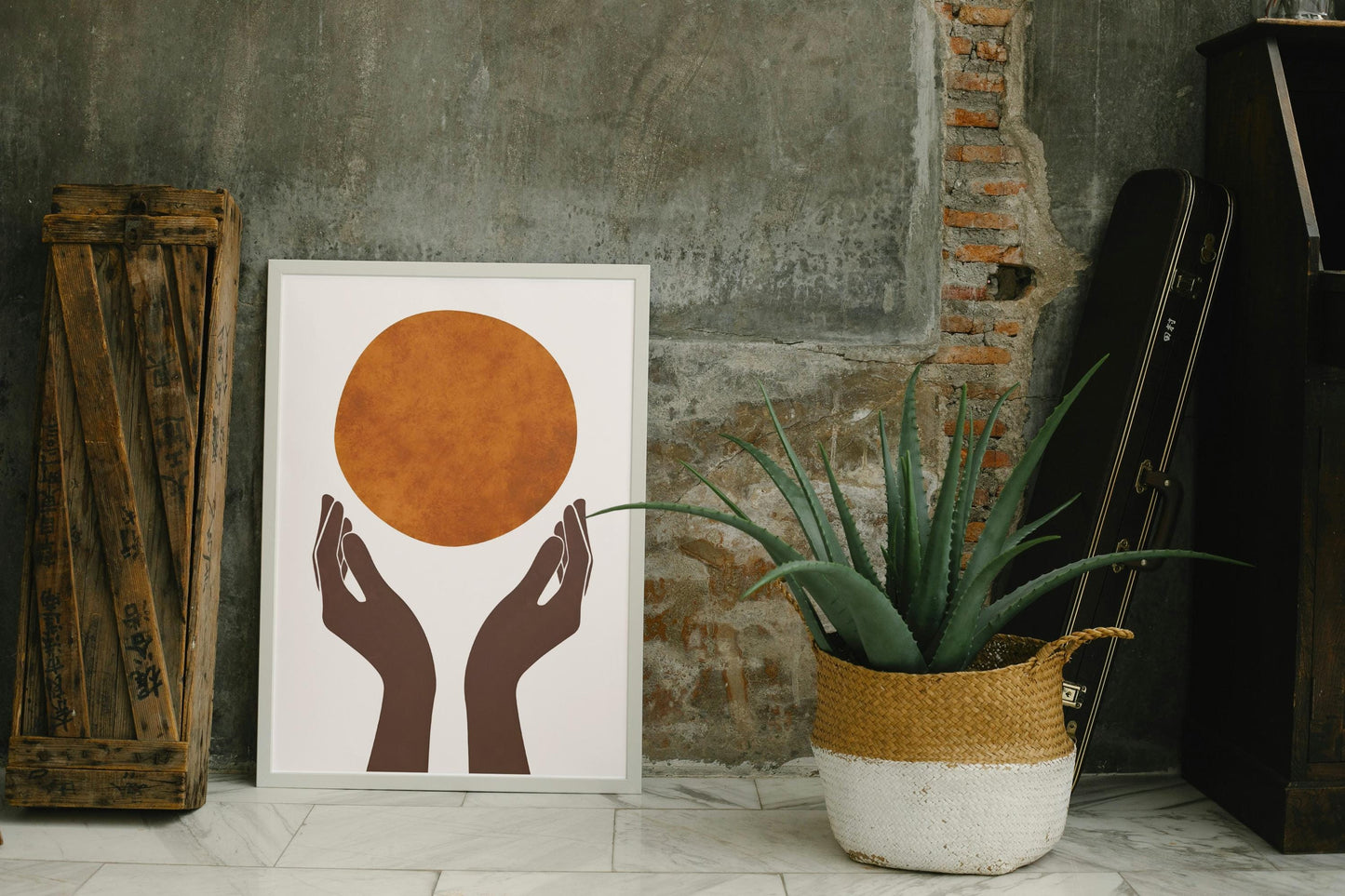 Boho Geometric Wall Art, Living room poster, Minimalist Art,  Neutral Wall Decor, Home decor, Birthday gift, Neutral print