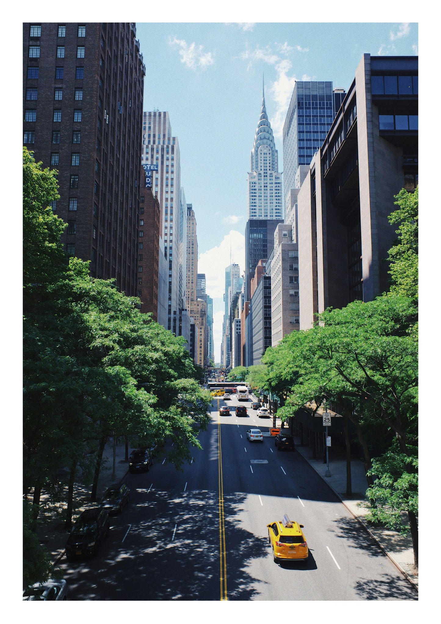 New York City skyscrapers poster