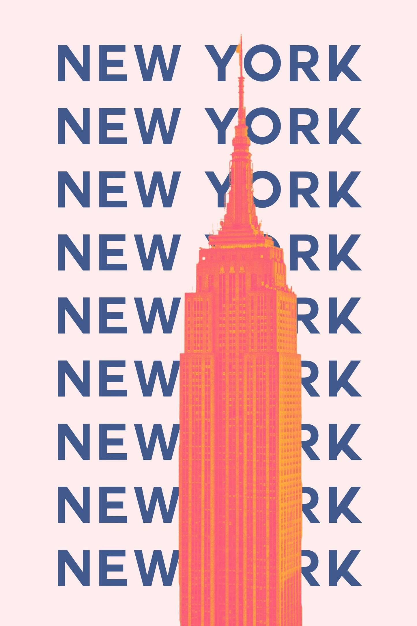 New York Pop Art style print - colours and icons can be changed
