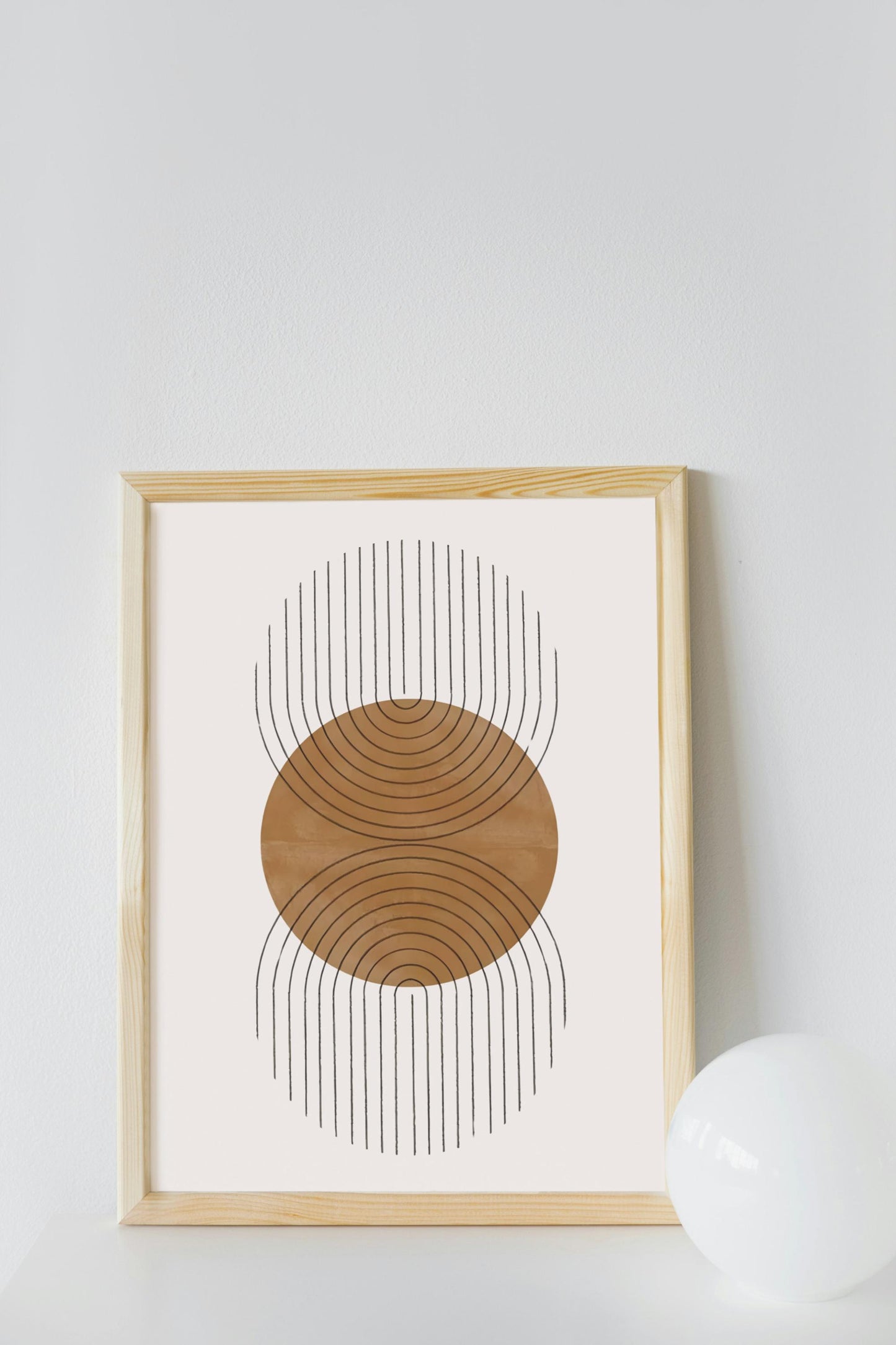 Boho Geometric Wall Art, Living room poster, Minimalist Art,  Neutral Wall Decor, Home decor, Birthday gift, Neutral print