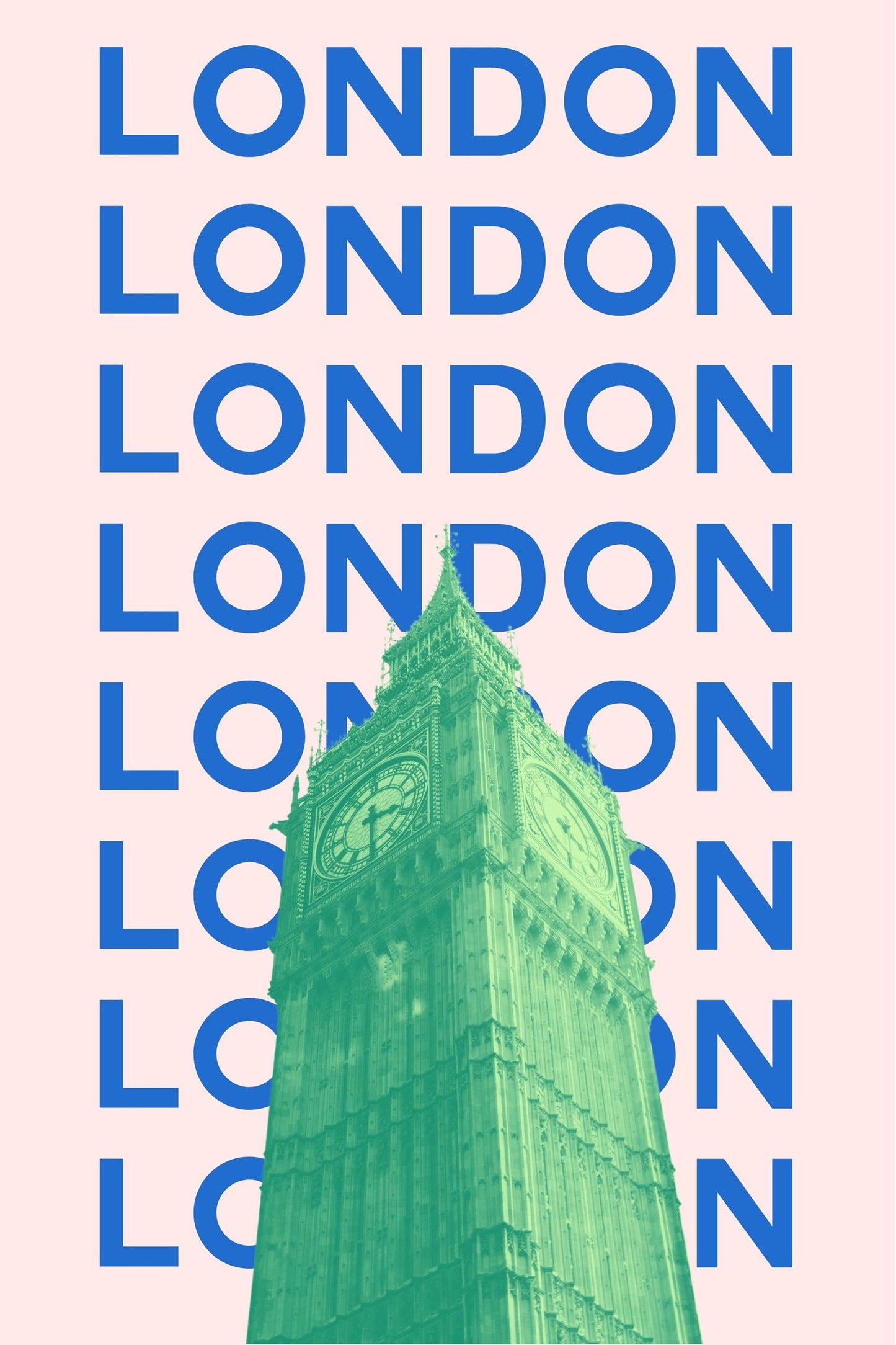 London Pop Art style travel print