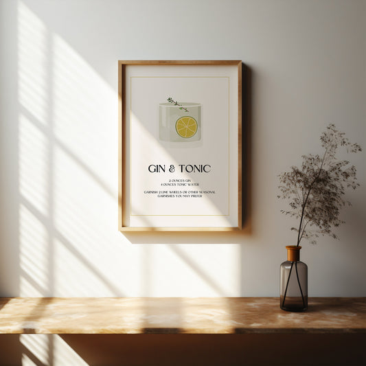 Gin & Tonic print