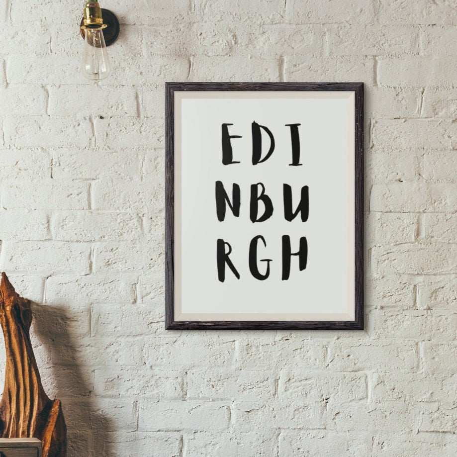 Custom city text poster - Any location name