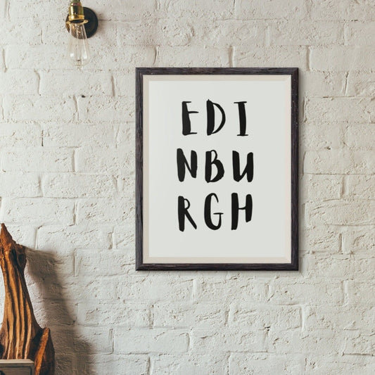 Custom city text poster - Any location name