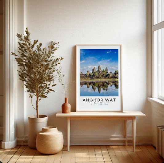 Angkor Wat colour travel print