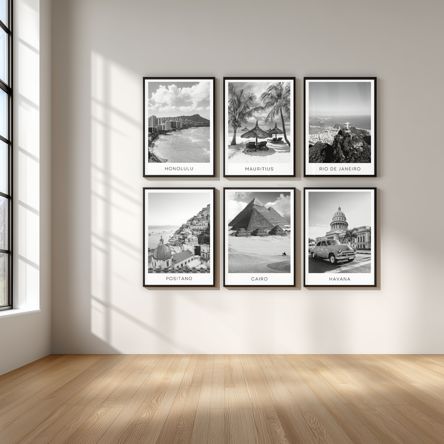 Black and white travel posters - Any city!