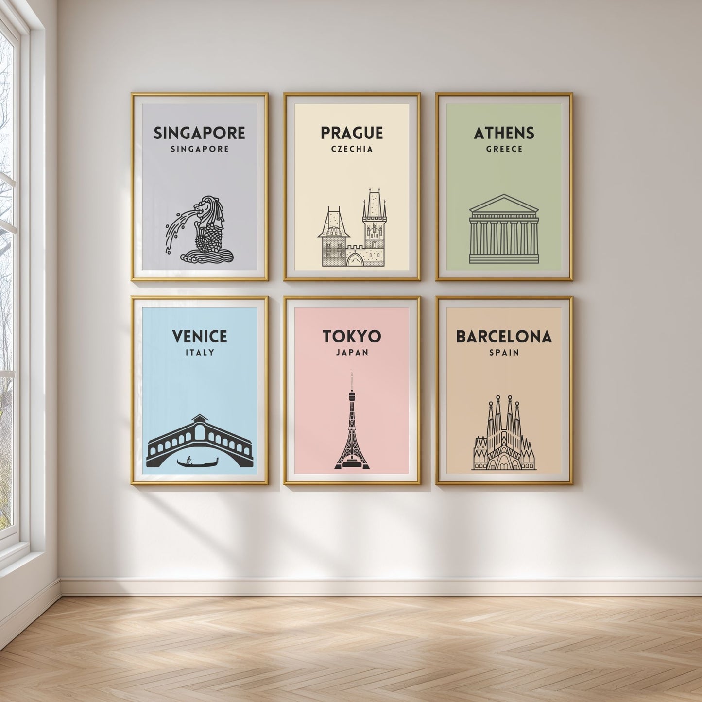 Pastel city prints - Any city!