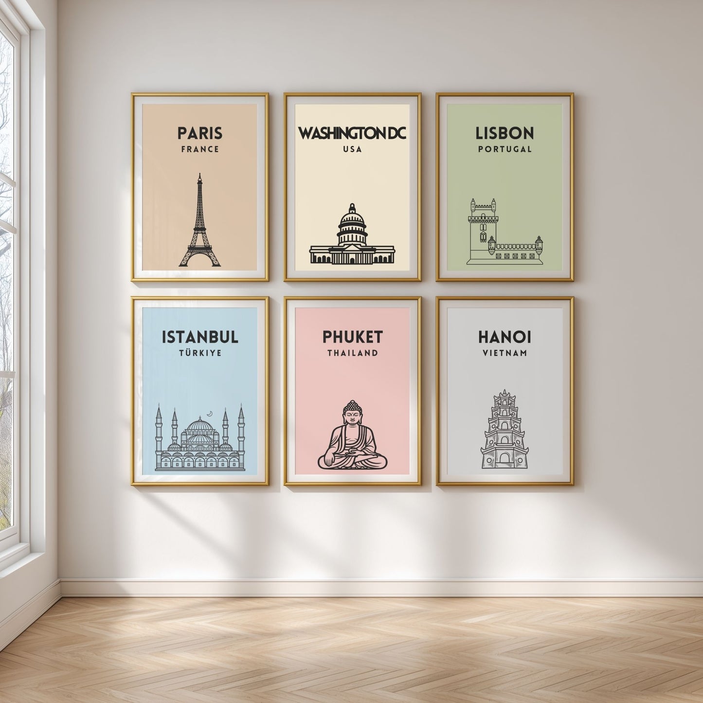 Pastel city prints - Any city!