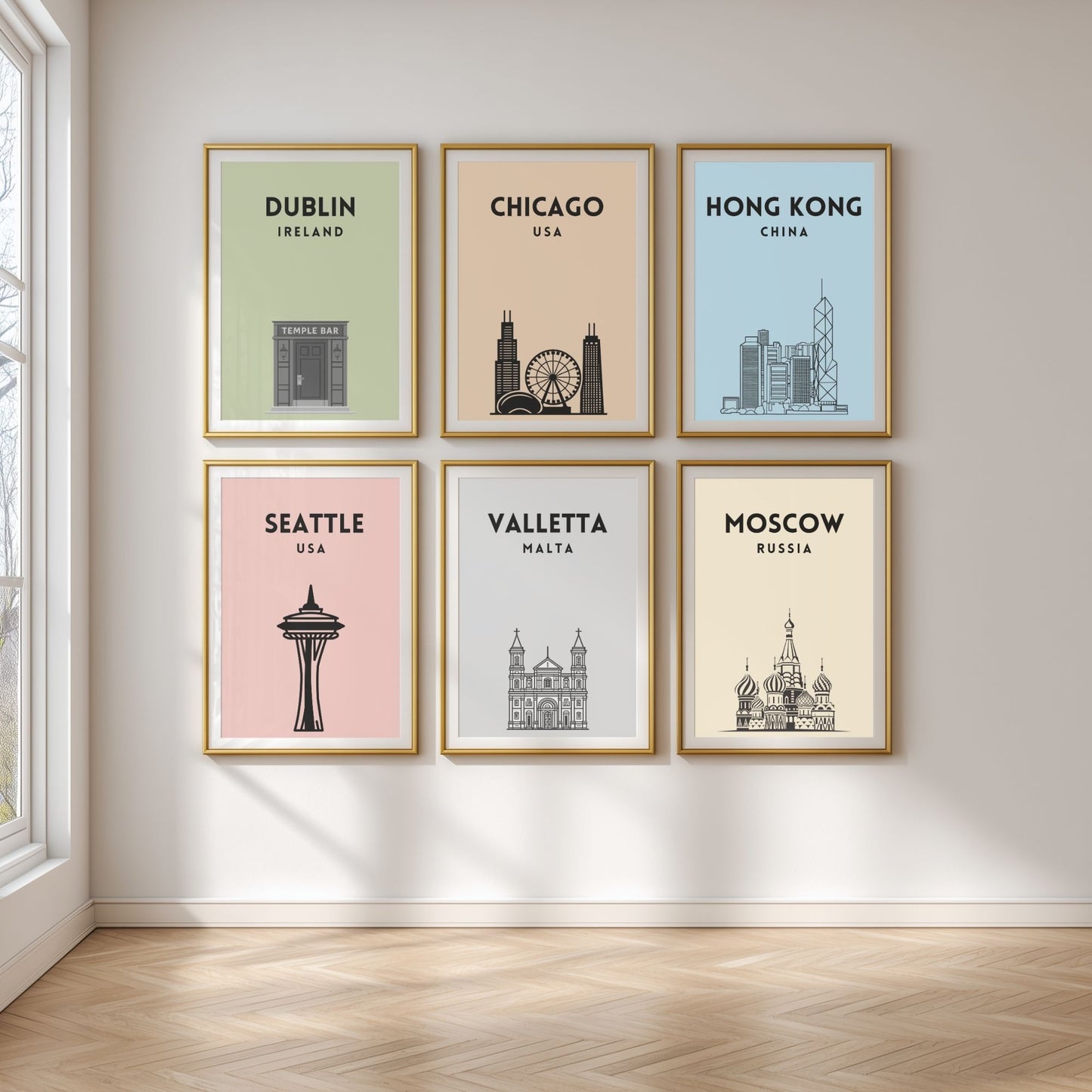 Pastel city prints - Any city!