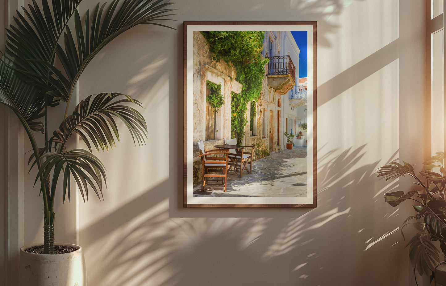 Greek island print