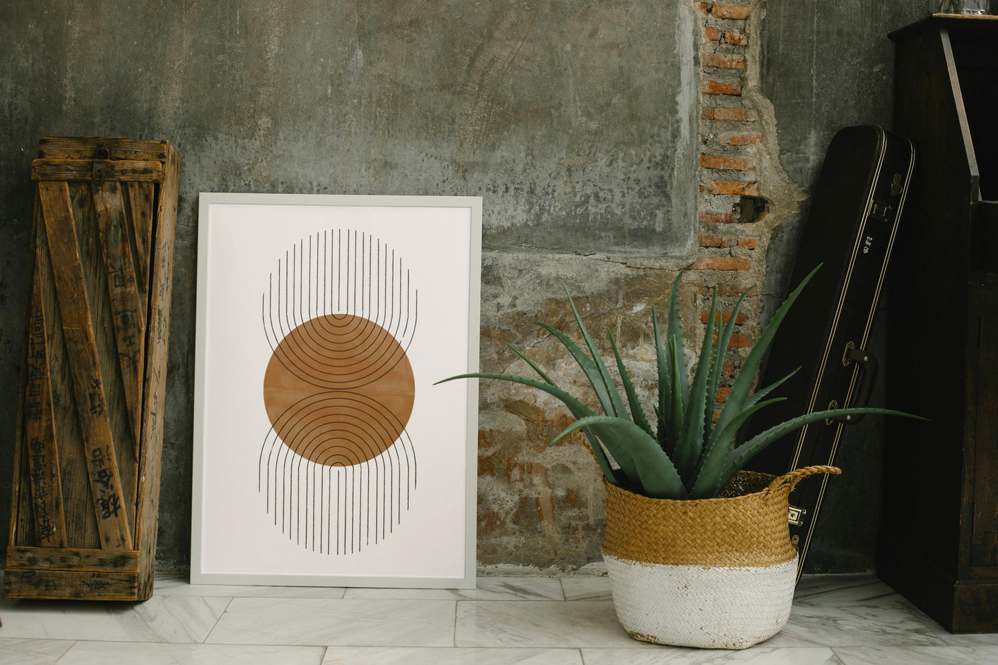 Boho Geometric Wall Art, Living room poster, Minimalist Art,  Neutral Wall Decor, Home decor, Birthday gift, Neutral print