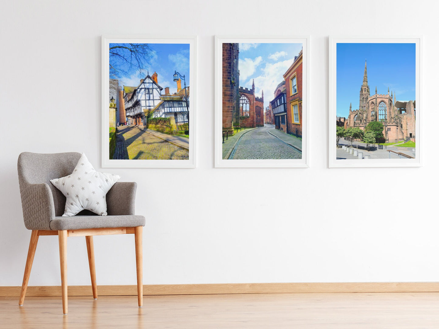 Set of 3 Coventry city prints
