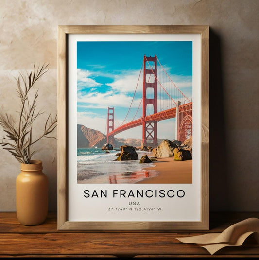 San Francisco Golden Gate bridge print