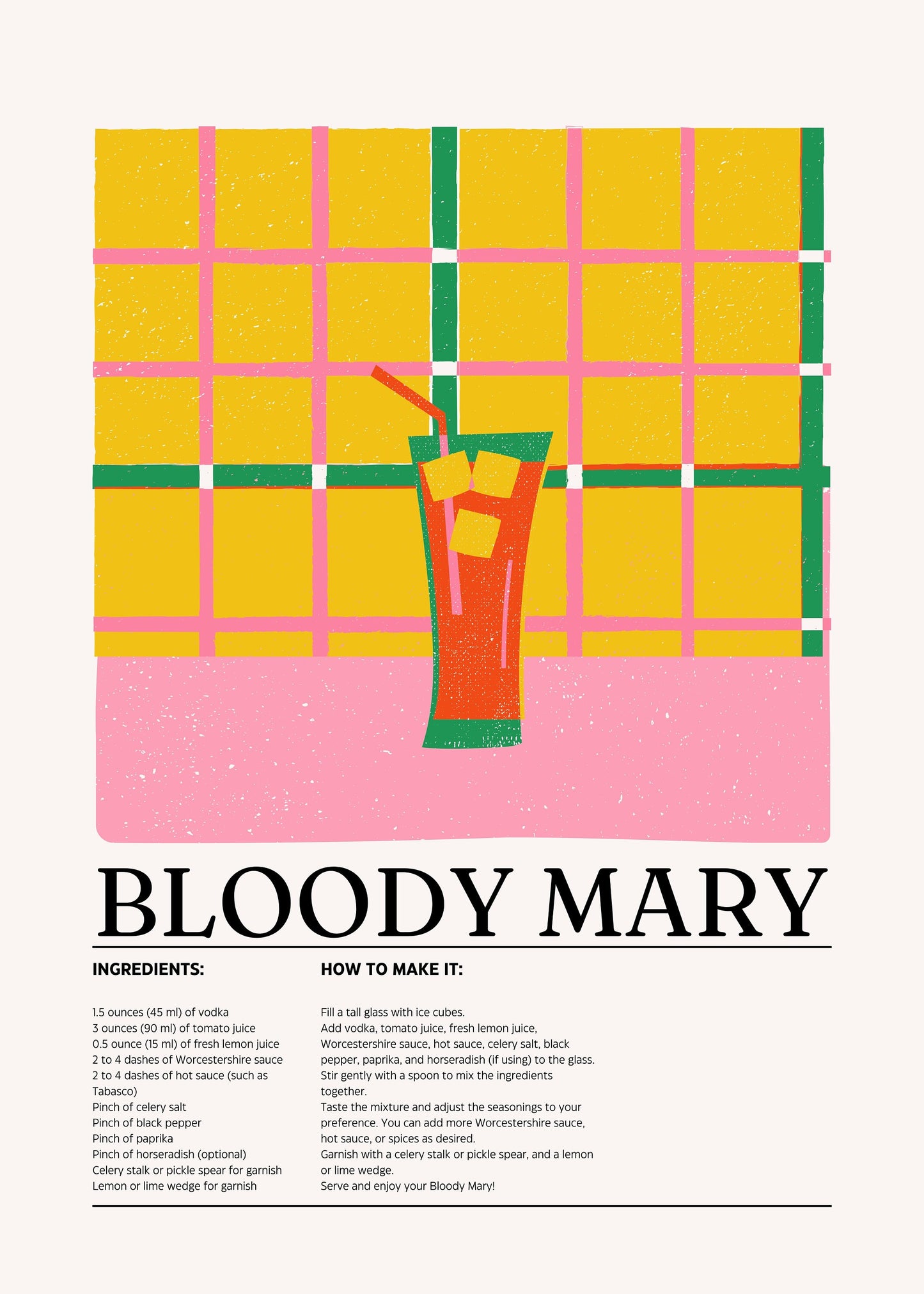 Bloody Mary print