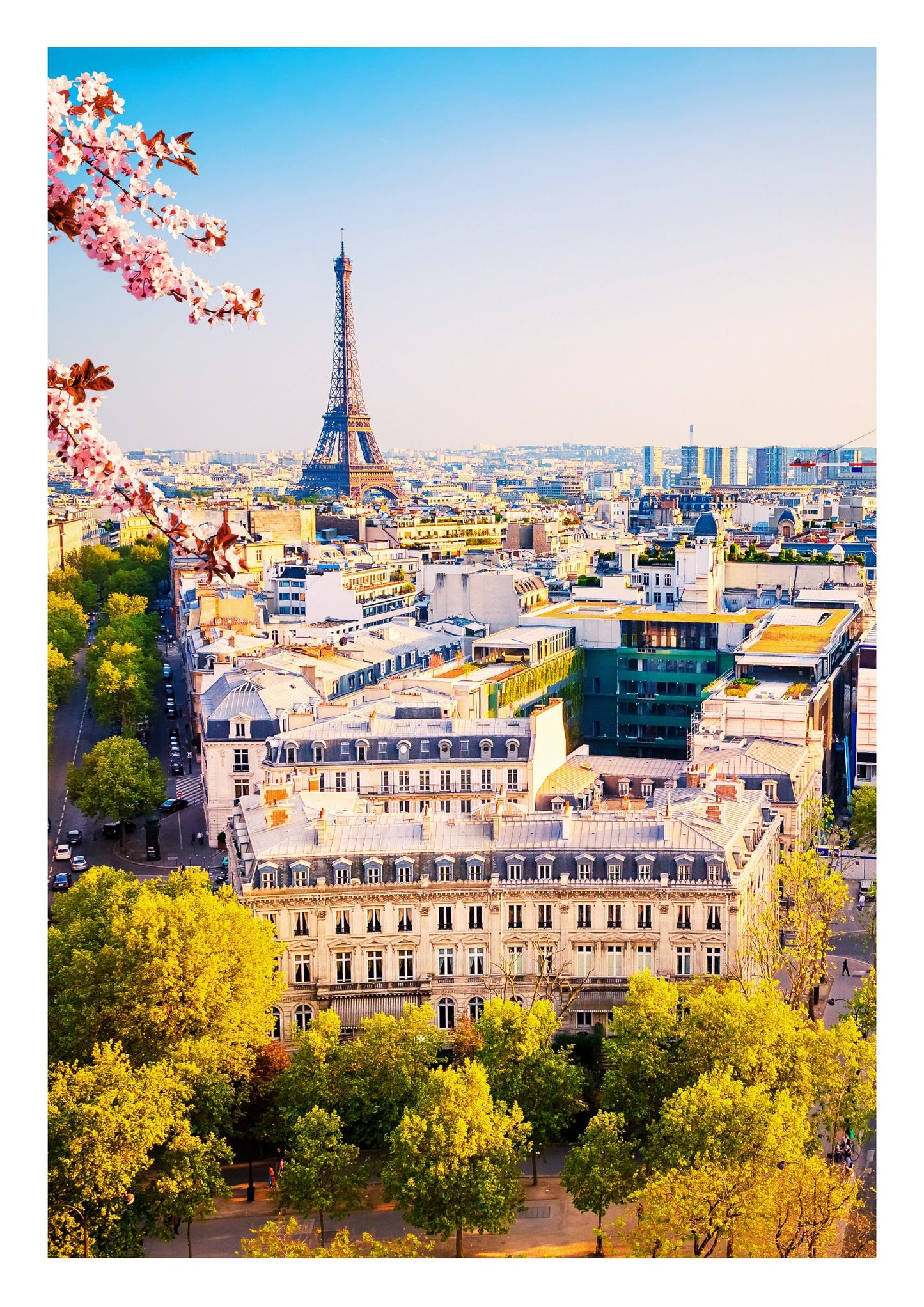 Paris cityscape print