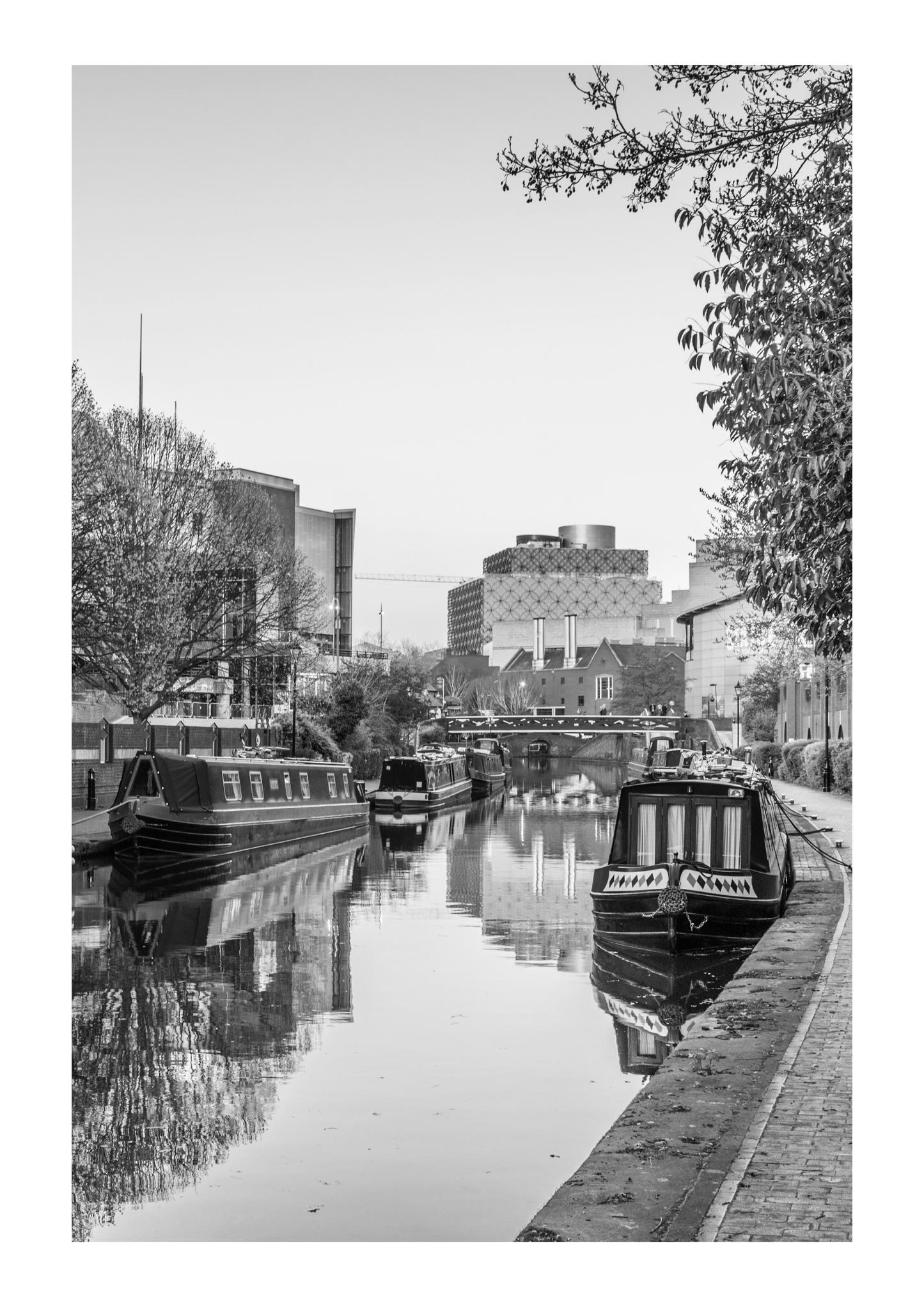 Set of 3 Birmingham black and white city prints