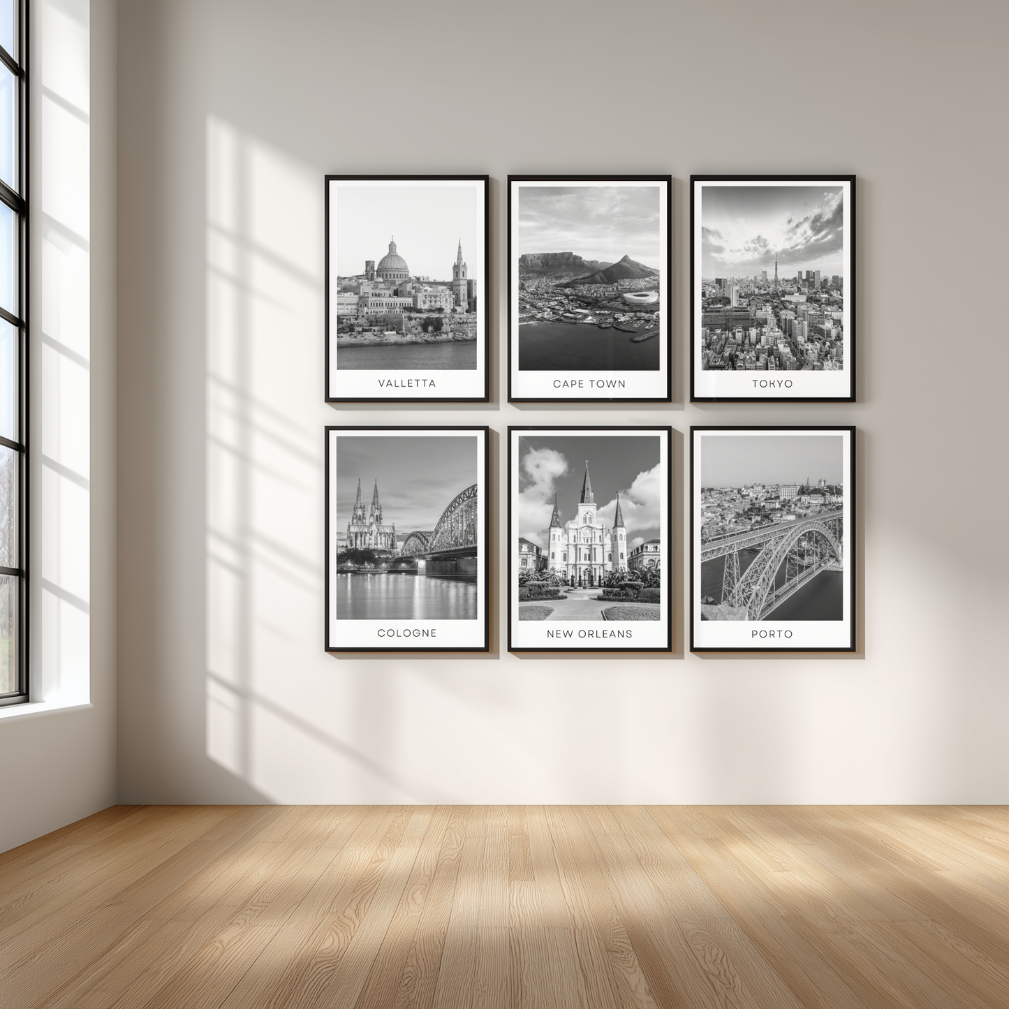 Black and white travel posters - Any city!