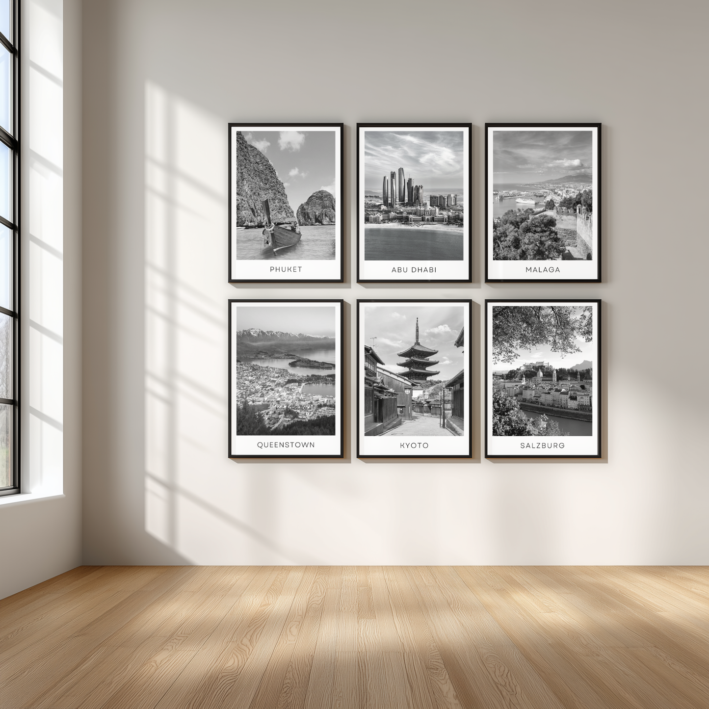 Black and white travel posters - Any city!