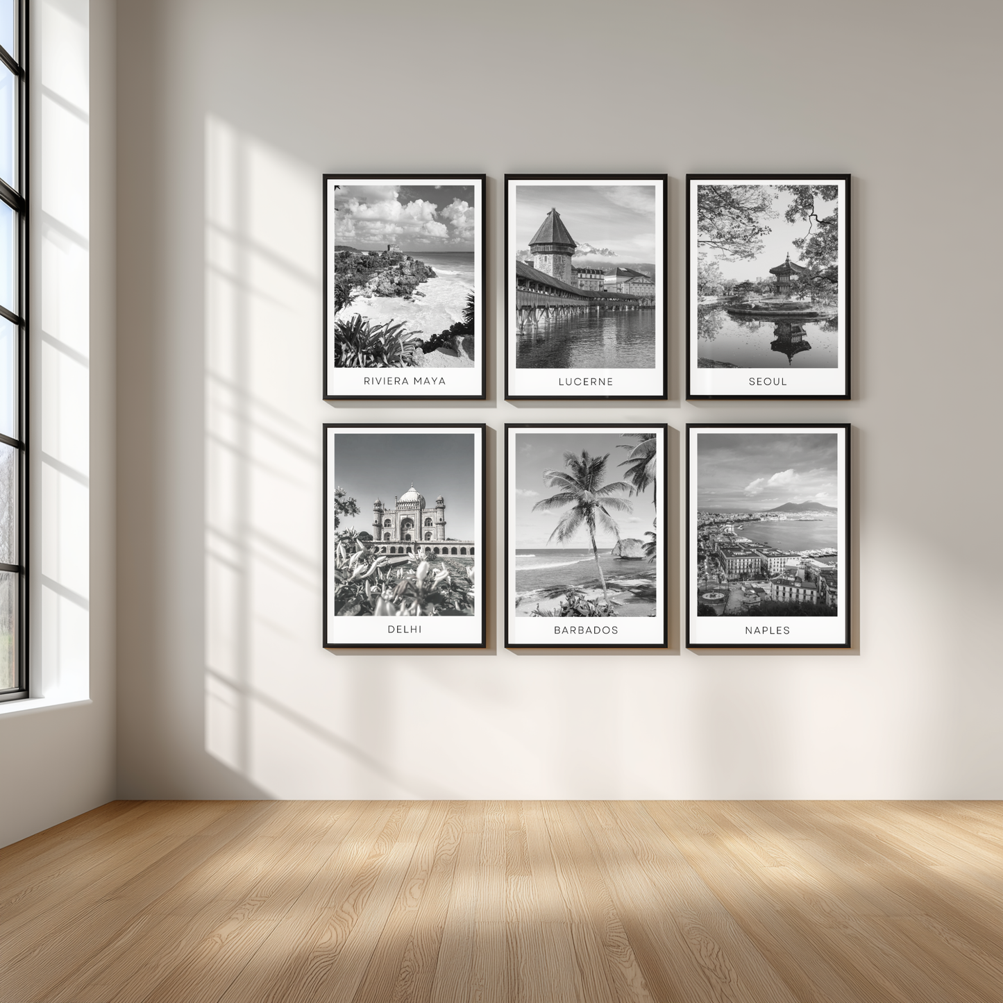 Black and white travel posters - Any city!