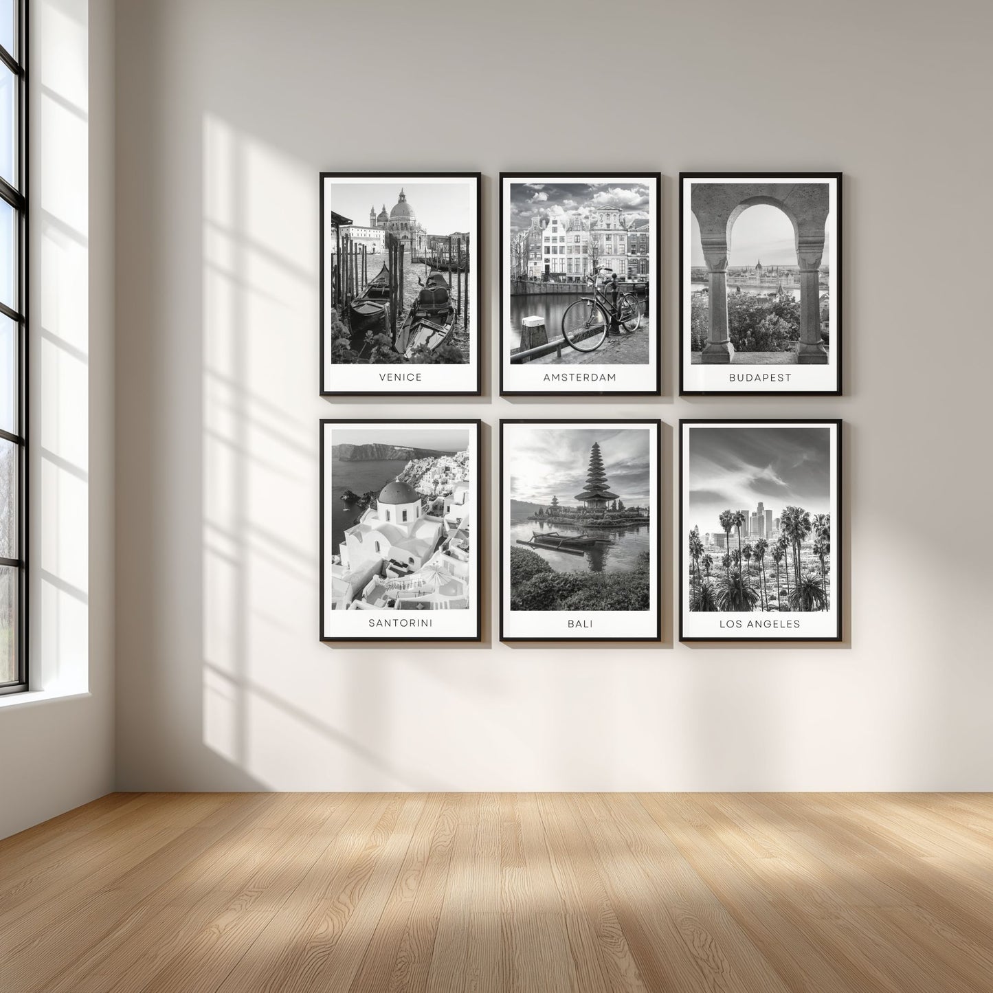 Black and white travel posters - Any city!