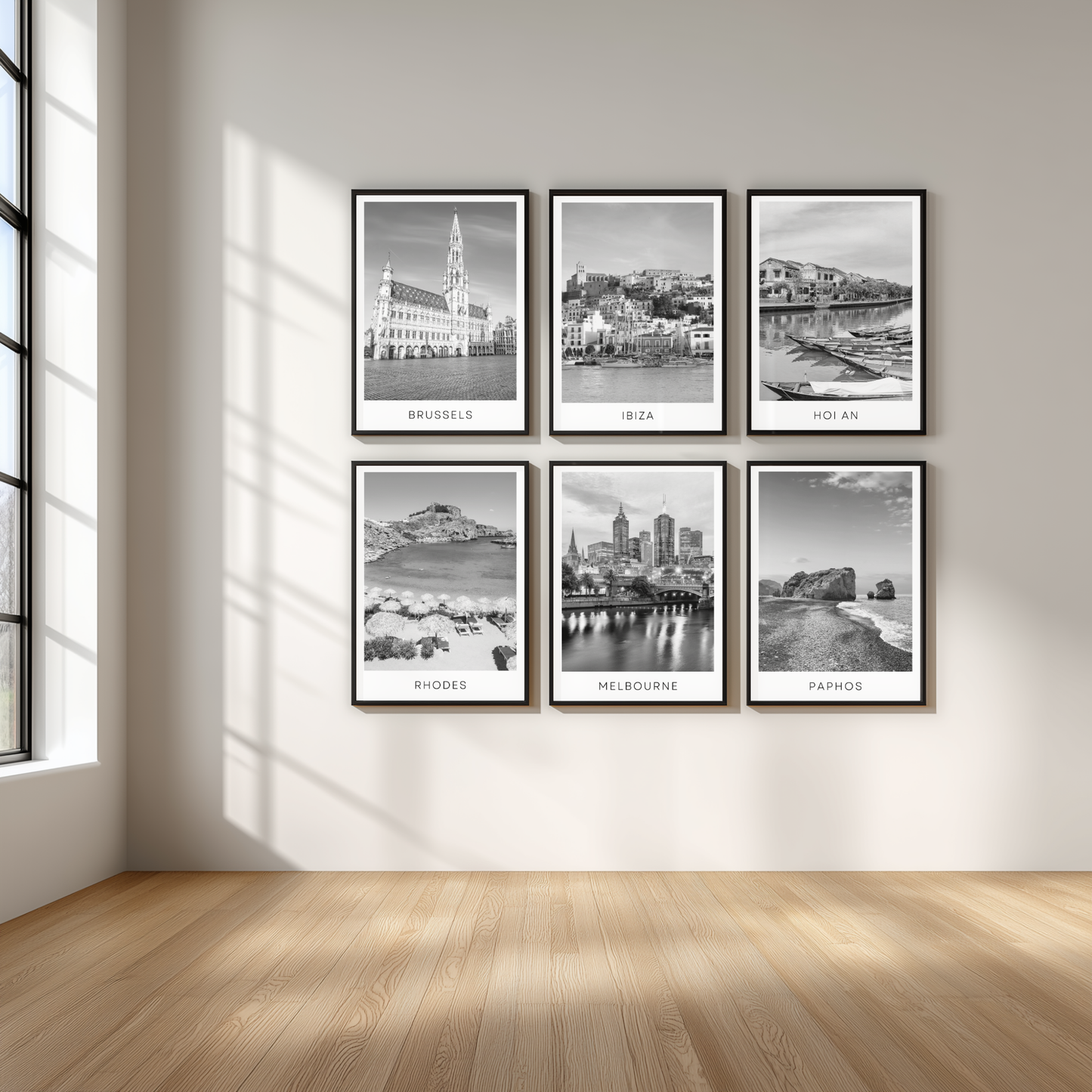 Black and white travel posters - Any city!