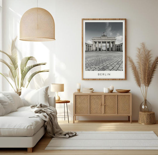 Berlin black and white city print