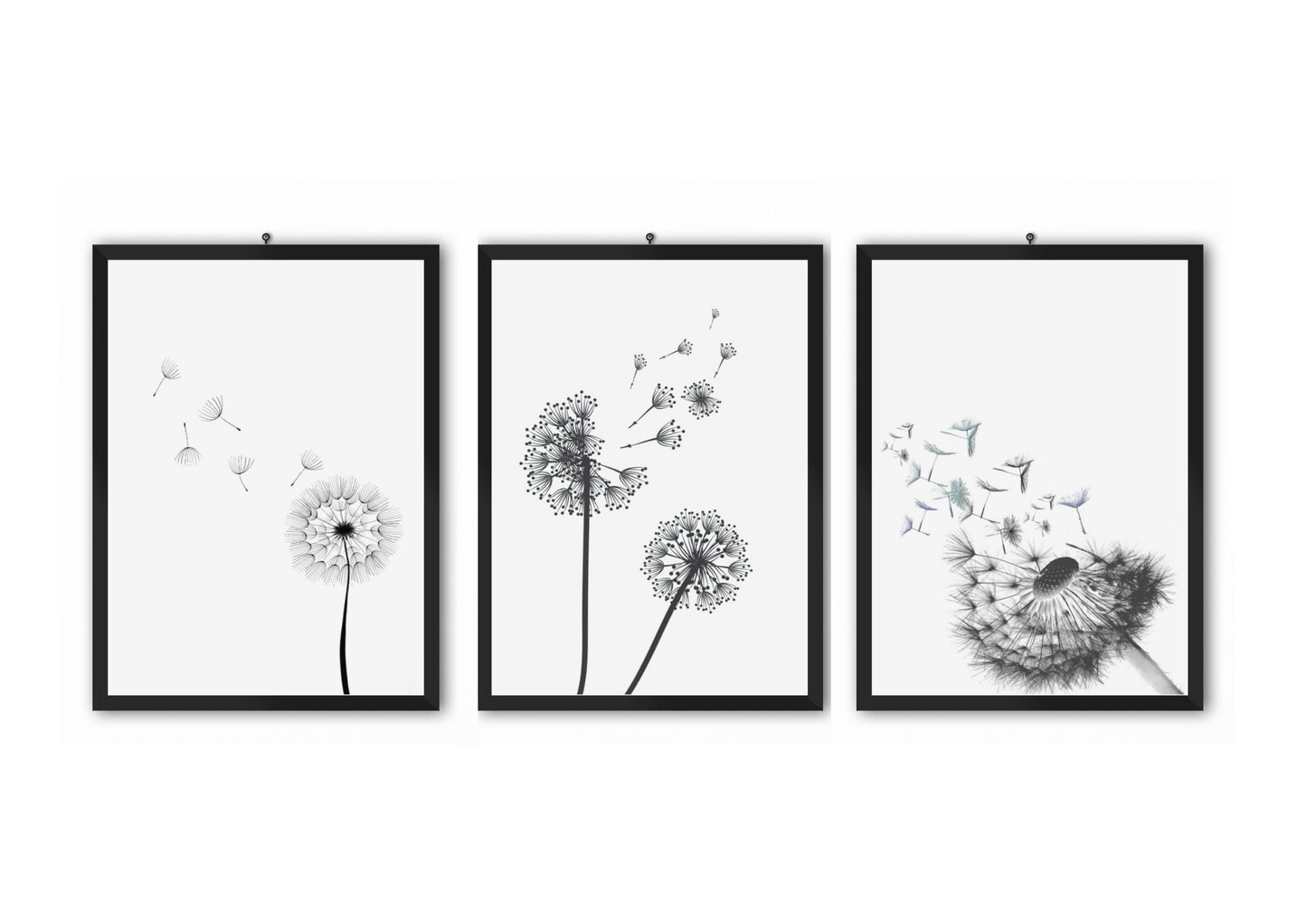 Set of 3 dandelion prints