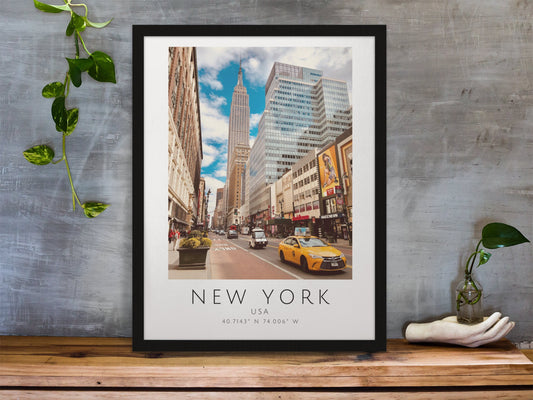 New York City skyscraper print