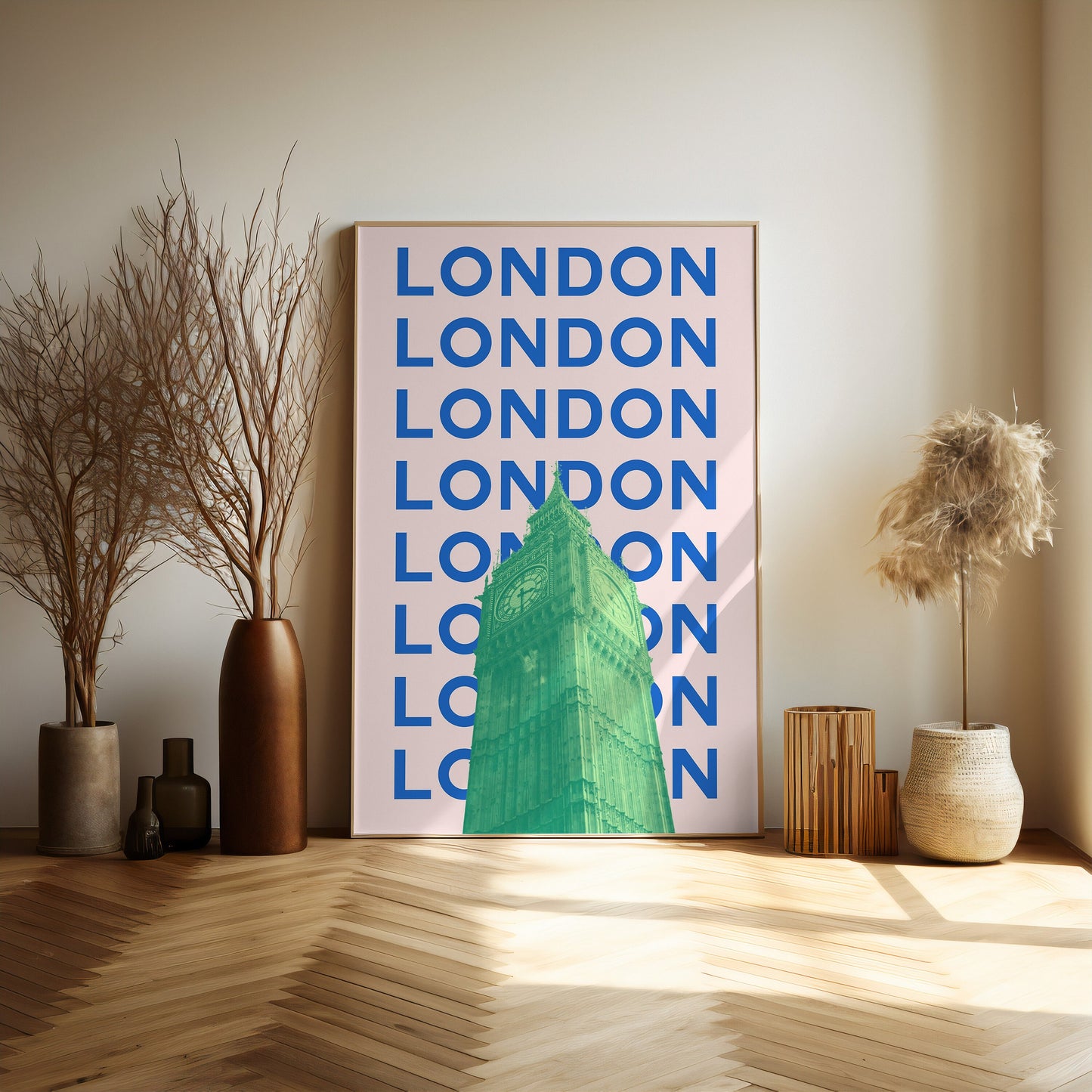 London Pop Art style travel print