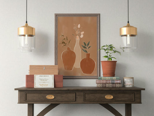 Boho Geometric Wall Art, Living room poster, Minimalist Art,  Neutral Wall Decor, Home decor, Birthday gift, Neutral print