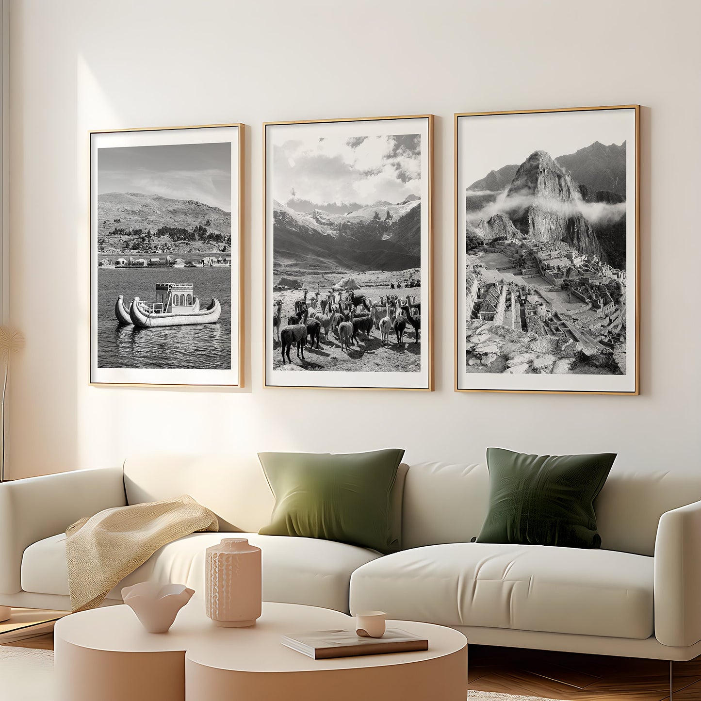 Set of 3 Peru prints, Machu Picchu prints, Black and white travel photograph, Home decor, Travel posters, Gift, Wall art, Andes, Uros