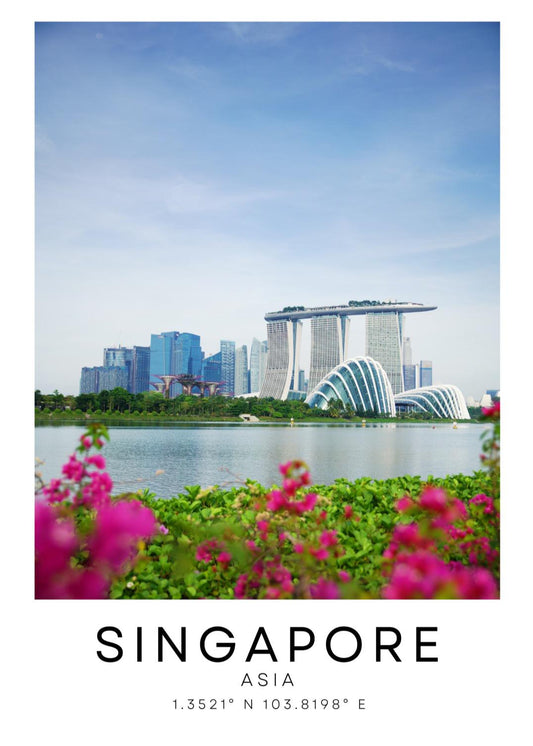 Singapore print, City print, Colour travel Asia print, Travel photography, Travel poster, Wall art, Home decor, Gift