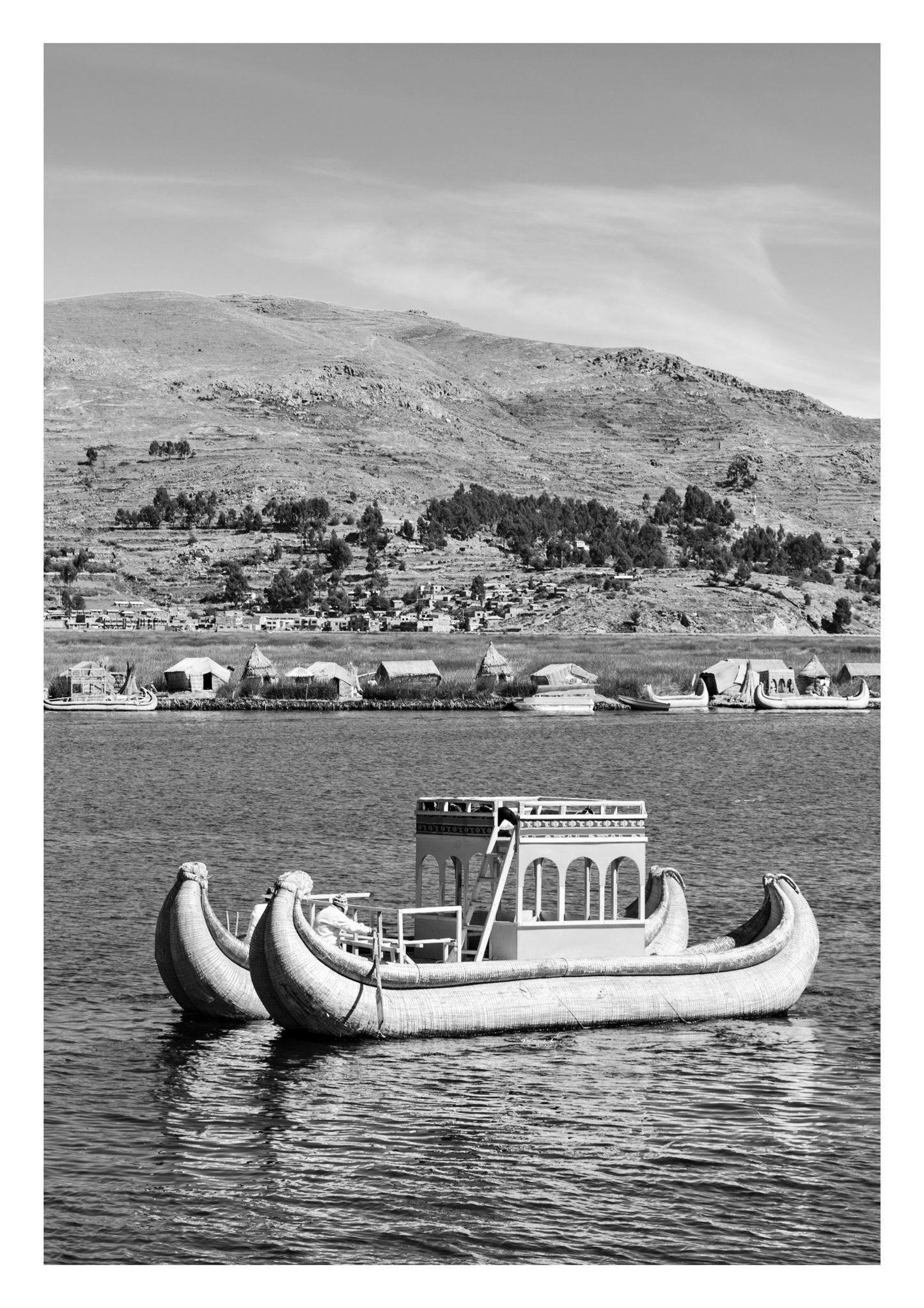 Set of 3 Peru prints, Machu Picchu prints, Black and white travel photograph, Home decor, Travel posters, Gift, Wall art, Andes, Uros