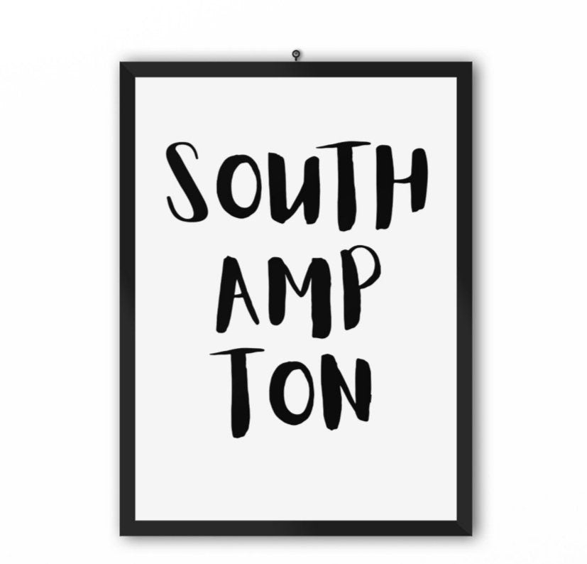 Custom city text poster - Any location name