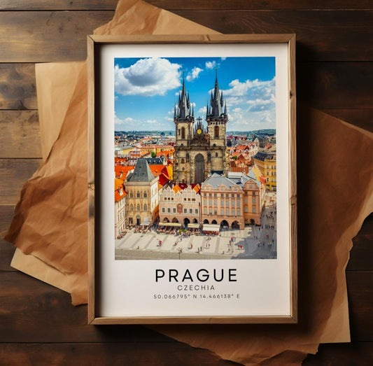 Prague city print