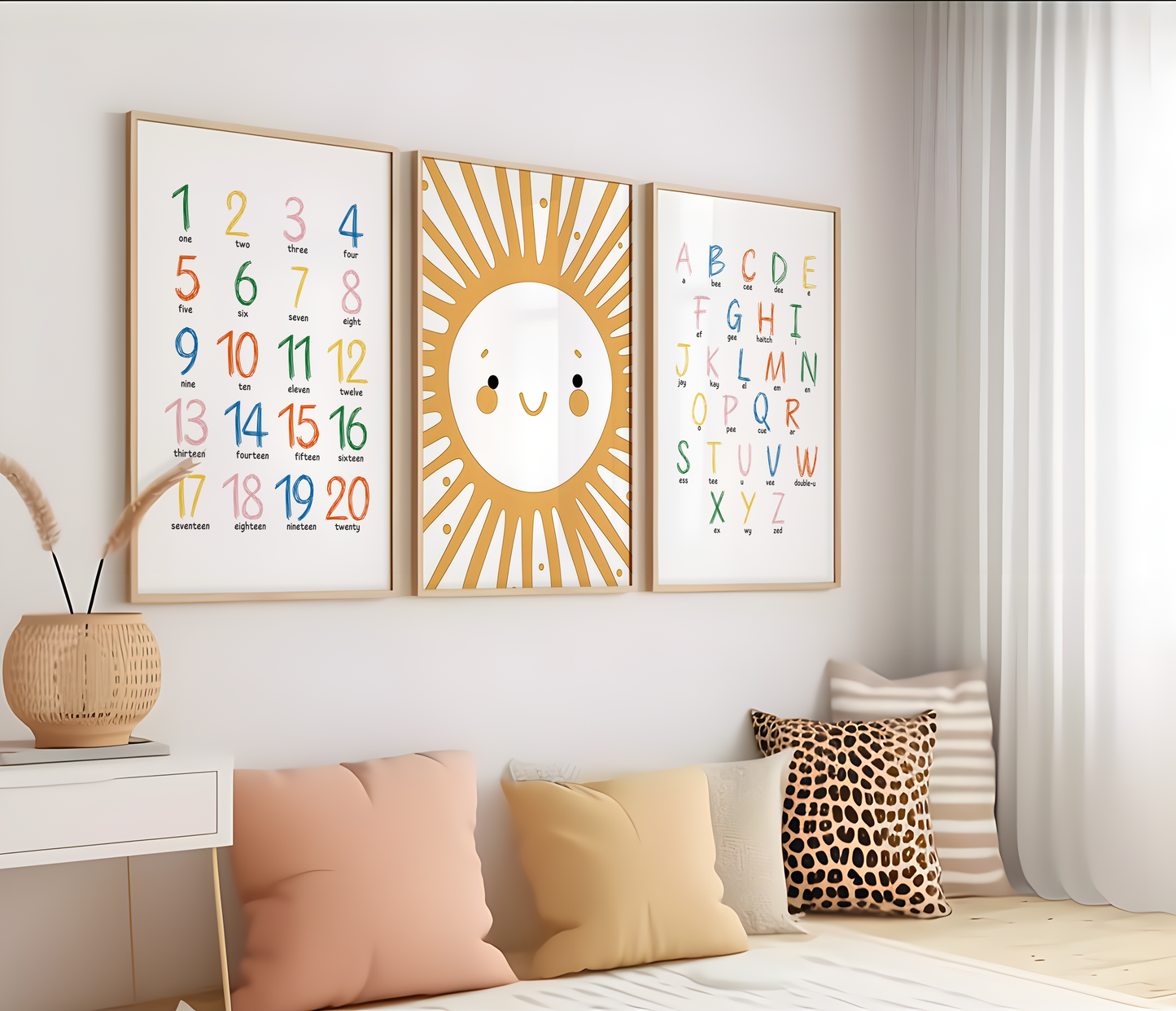 Set of 3 educational posters