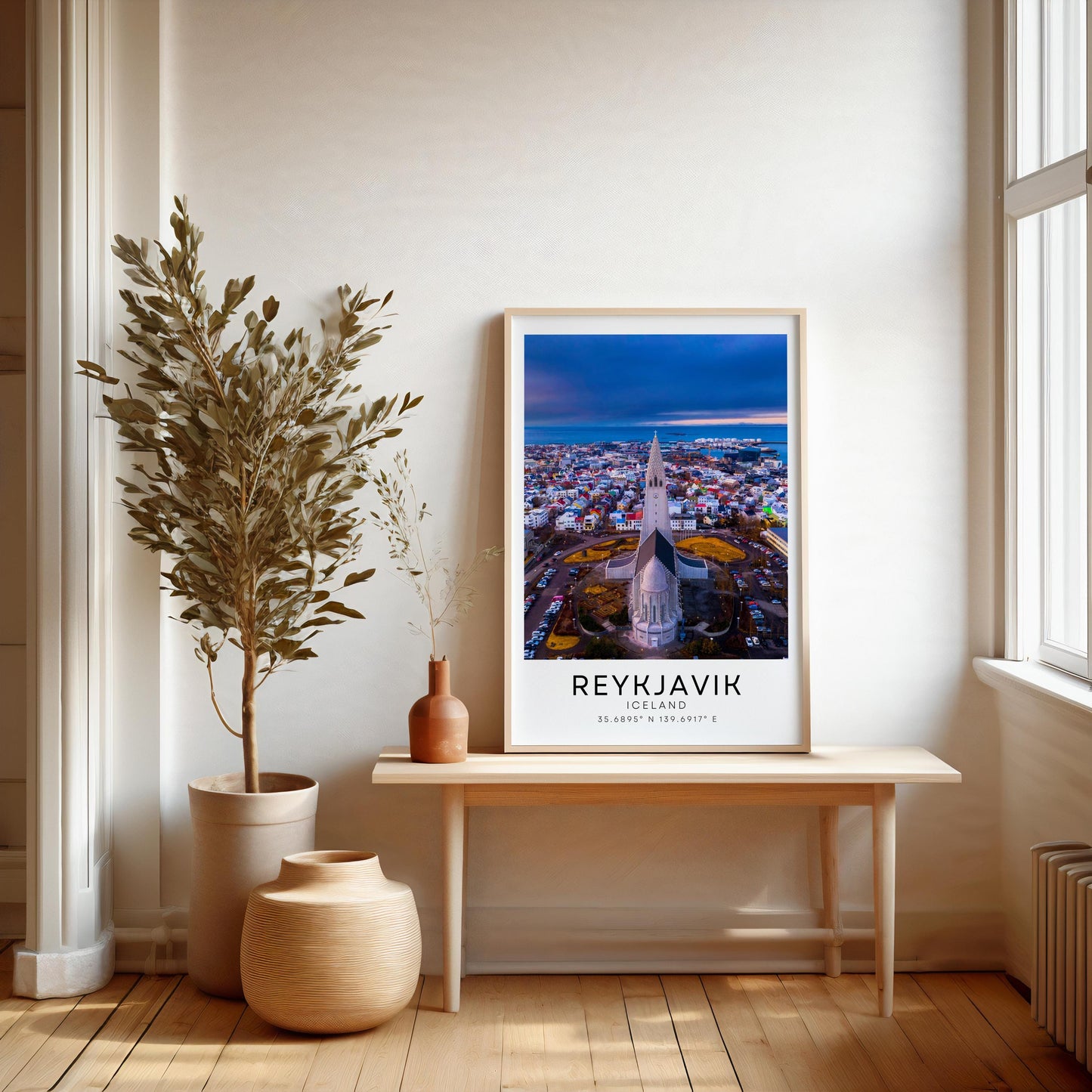 Reykjavik city print