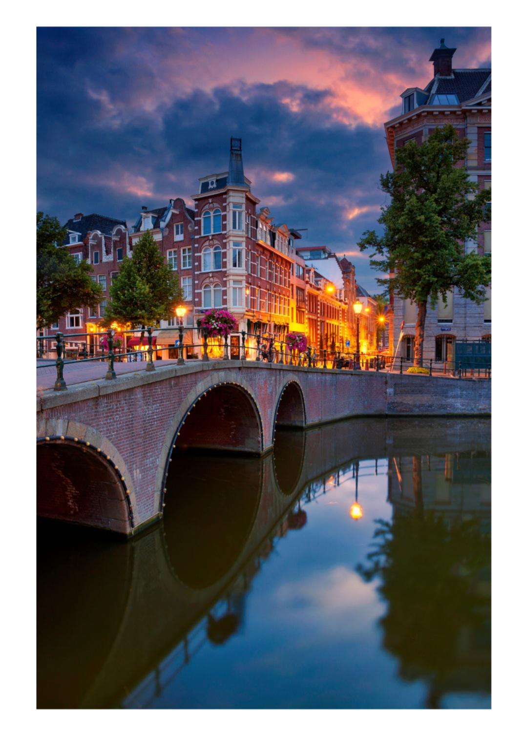 Set of 3 Amsterdam city prints
