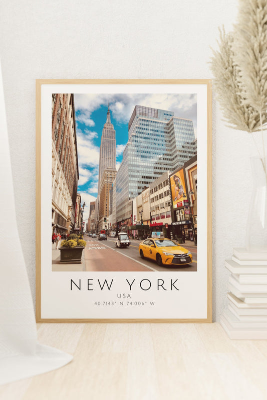 New York City skyscraper print